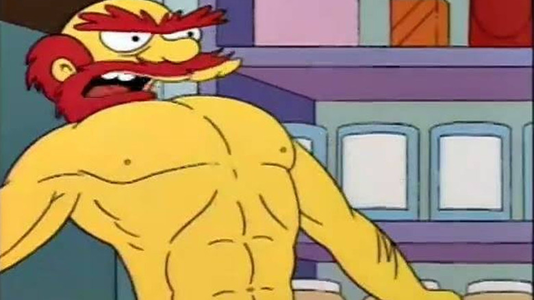 The Simpsons grease me up, woman