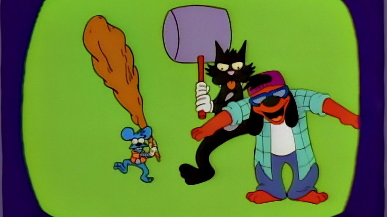 ది సింప్సన్స్‌లో ది ఇట్చీ & స్క్రాచీ & పూచీ షో కోసం టైటిల్ సీక్వెన్స్