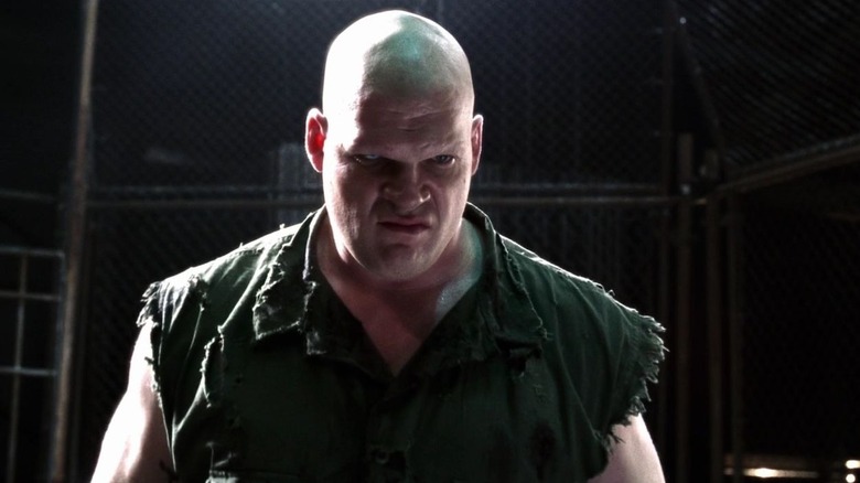 Glenn Jacobs as Titan looking serious in Smallville