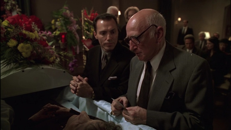 A funeral still from The Sopranos