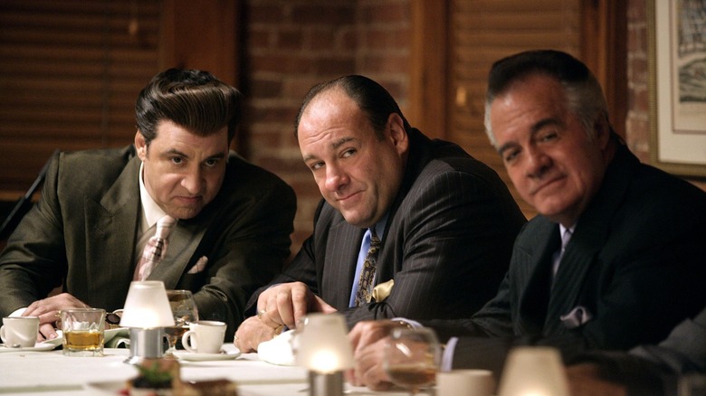 Steve Van Zandt, James Gandolfini, Tony Sirico in The Sopranos 