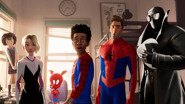 Miles and the Group Into the Spider-Verse