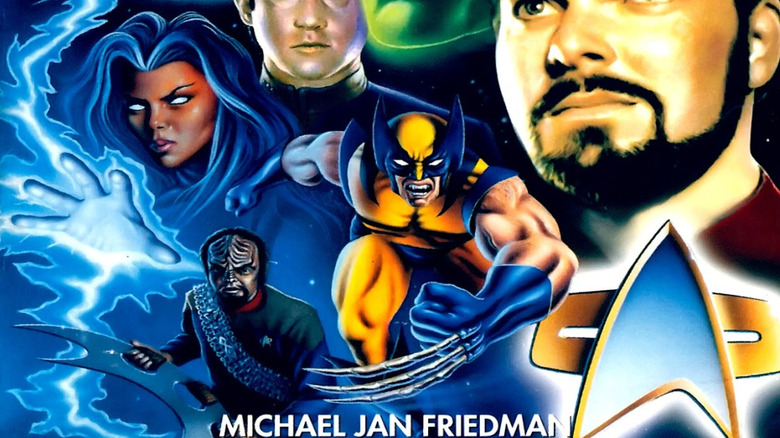 Training Star Trek: The Next Generation: Planet X. Data and Ricker can be seen next to the storm, wolver and worn.