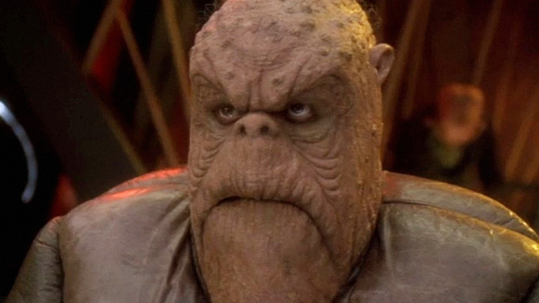 Mark Allen Shepherd as Morn, chilling at Quark's on Star Trek: Deep Space Nine