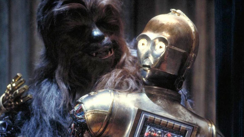 Star Wars: The Empire Strikes Back - Chewbacca carrying broken C-3PO