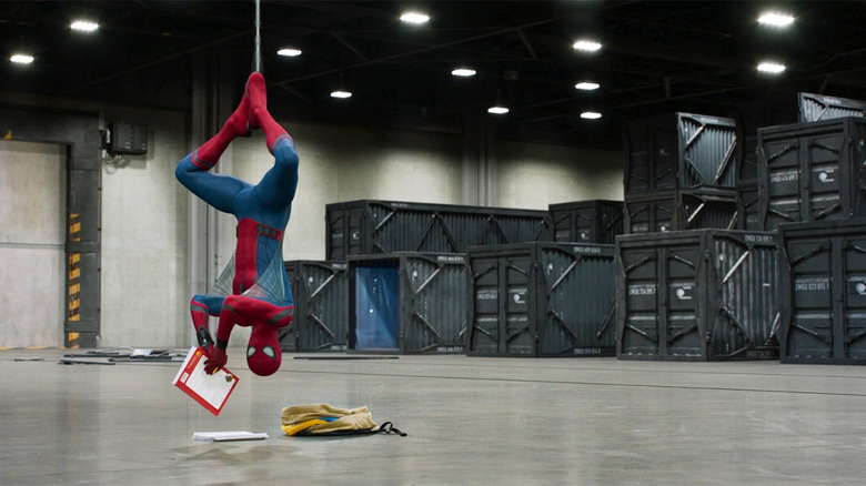 Spider-Man stuck in a DODC facility in Spider-Man: Homecoming
