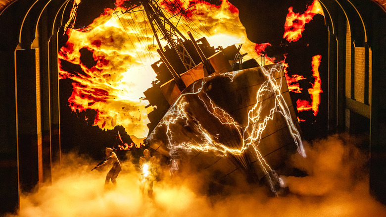 The USS Eldridge crashlands on Dimension X in Stranger Things: The First Shadow