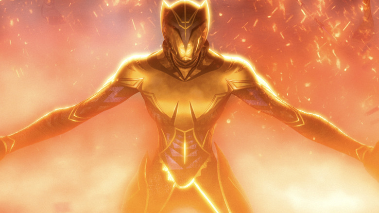 Anika Noni Rose's Black Panther basking in golden light on Eyes of Wakanda