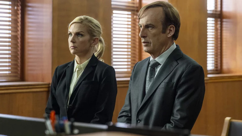 Kim and Jimmy at a courthouse in Better Call Saul