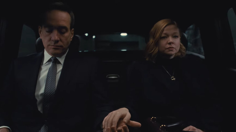 Succession, Tom and Shiv touch hands
