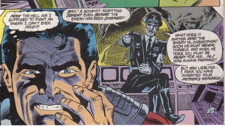 Peacemaker talks to his father's ghost
