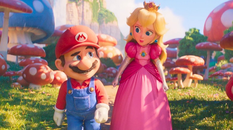 Super Mario Bros 2023 Mario and Princess Peach