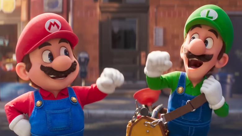 Mario and Luigi in The Super Mario Bros. Movie