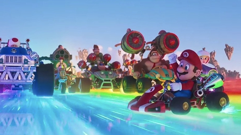 Rainbow Road featured in The Super Mario Bros. Movie