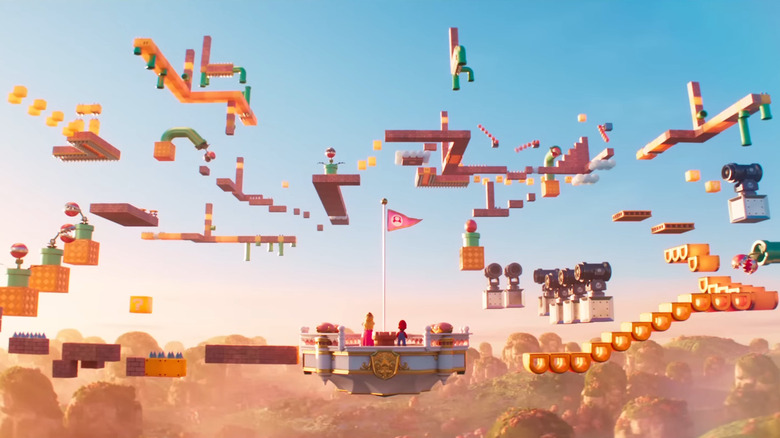 Mario's course training in The Super Mario Bros. Movie
