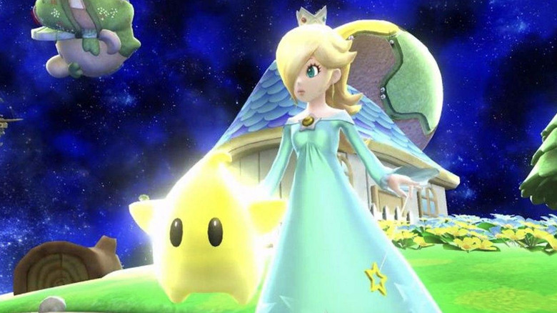 Rosalina and a Luma in Super Mario Galaxy