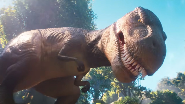 T-Rex in The Super Mario Galaxy Movie