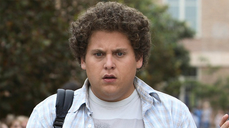Dona Hardy and Jonah Hill in Superbad