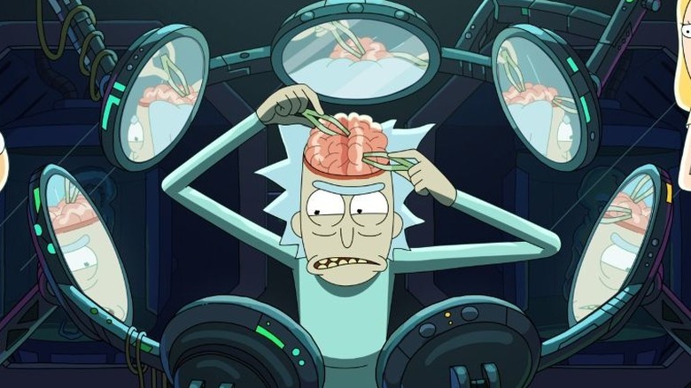 Rick operating on himself