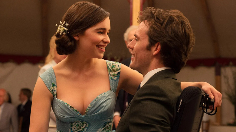 Lou sitting on Will's lap in Me Before You