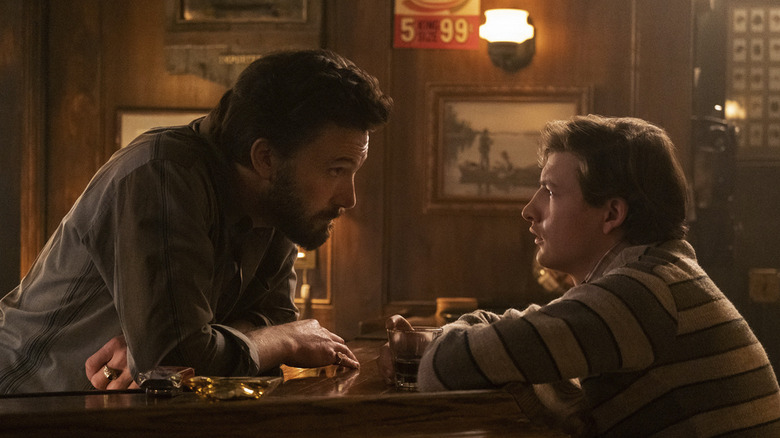 Ben Affleck and Tye Sheridan in The Tender Bar