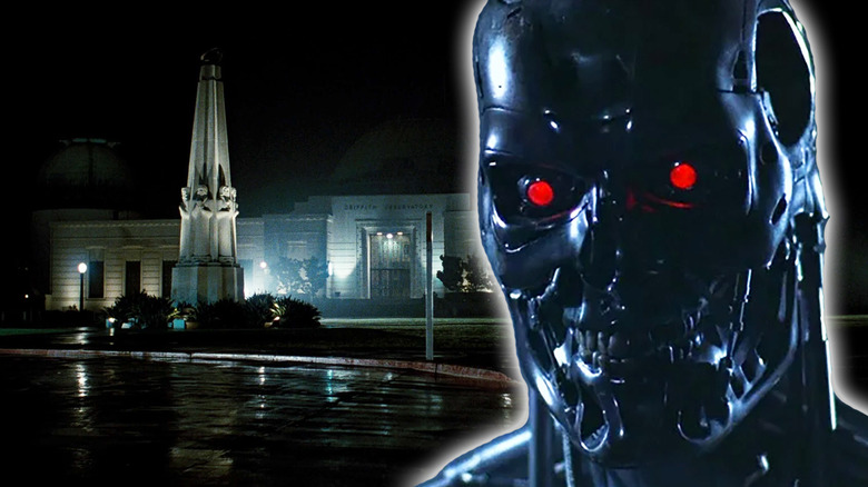 The T-800 in front of Griffith Observatory
