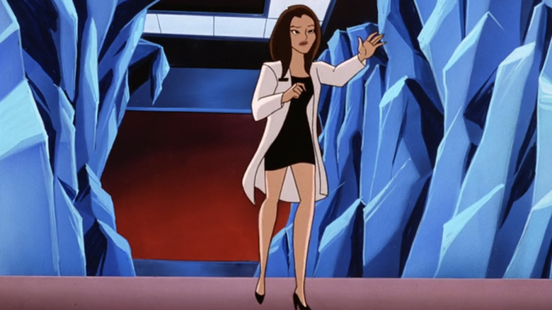 Dr. Stephanie Lake wordt gevonden in een ijskoude gang in Batman Beyond
