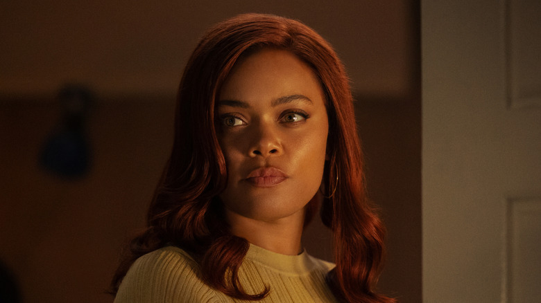 Andra Day's Ebony looking serious in The Deliverance