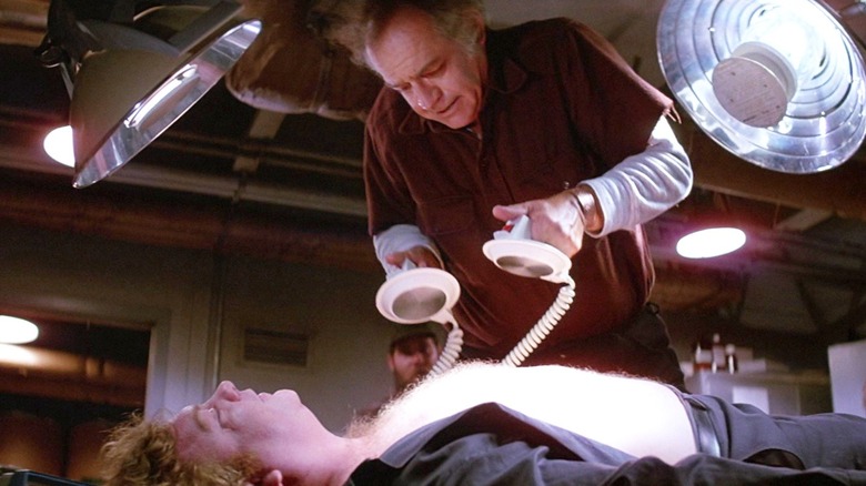 The defibrillation scene from The Thing
