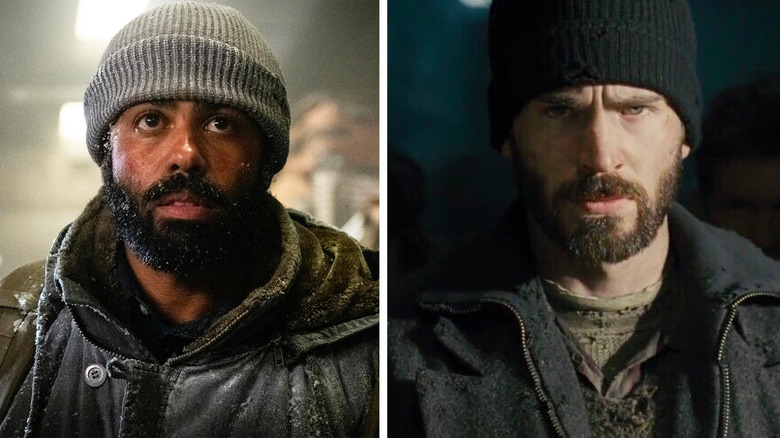 Daveed Diggs in the Snowpiercer series / Chris Evans in Snowpiercer (2013)