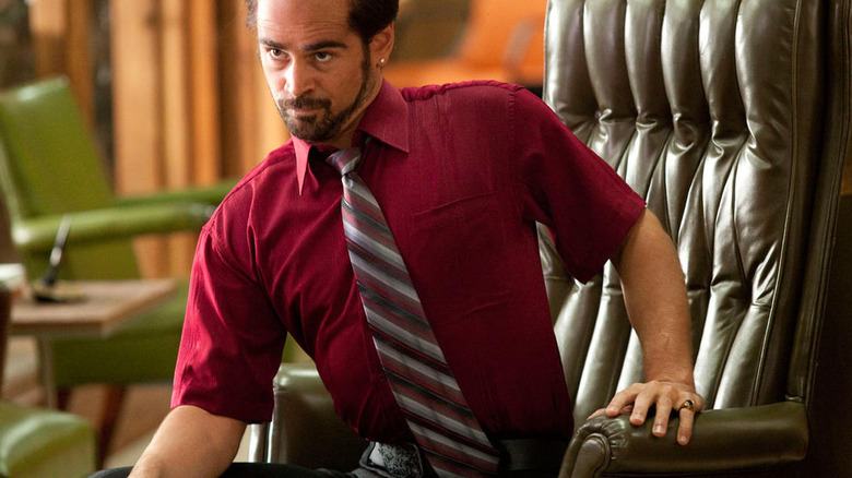 Colin Farrell sitting down