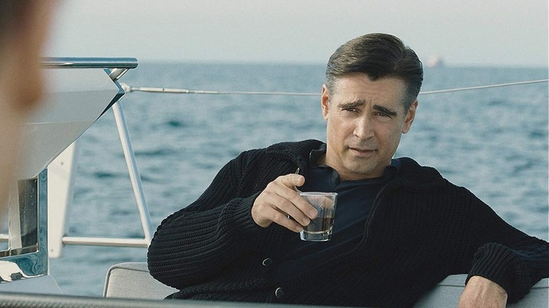Colin Farrell on boat