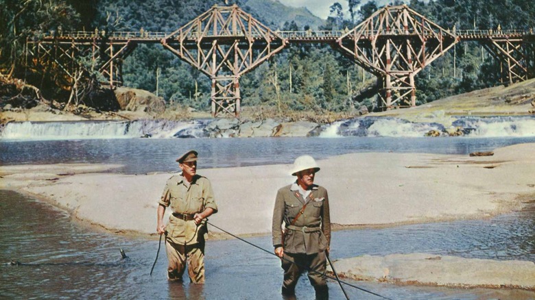 Nicholson and Saito in "The Bridge on the River Kwai"
