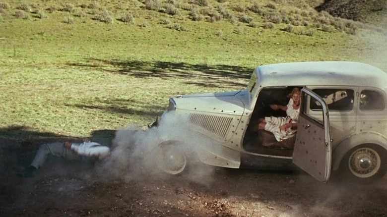 Warren Beatty and Faye Dunaway meet their grisly end in Bonnie and Clyde