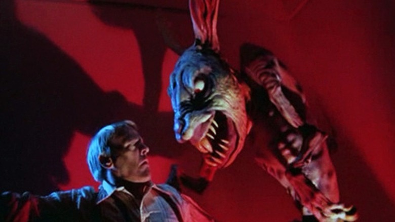 Rabbit monster scares man