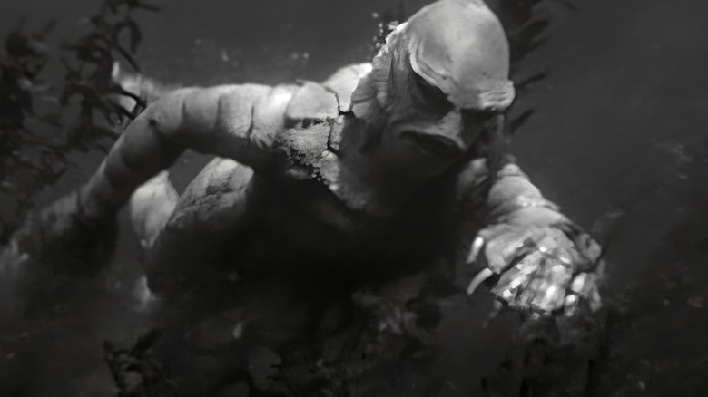 Gill-Man swimming underwater in Creature From The Black Lagoon