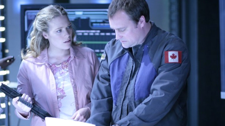 Rodney and Jeannie aboard the Daedalus in Stargate Atlantis