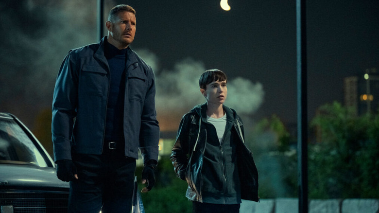 Tom Hopper and Elliot Page in The Umbrella Academy
