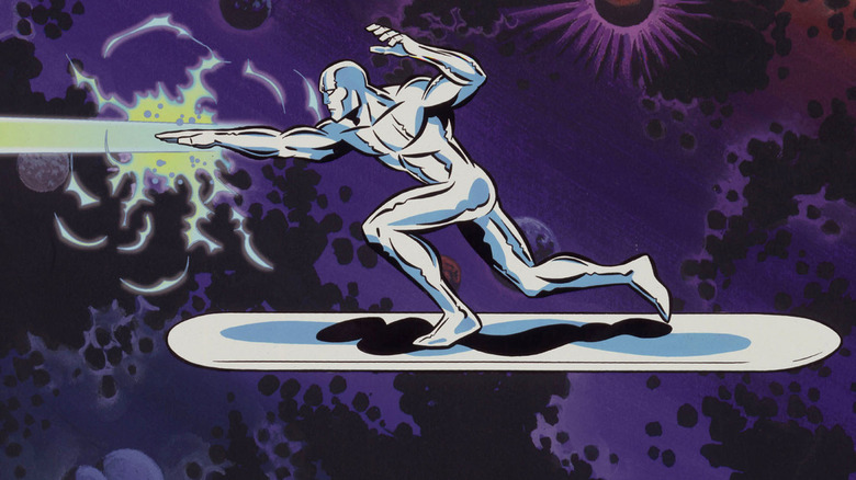 Silver Surfer launches the Energy Equipment Lavering in the 1998 Animation Series.
