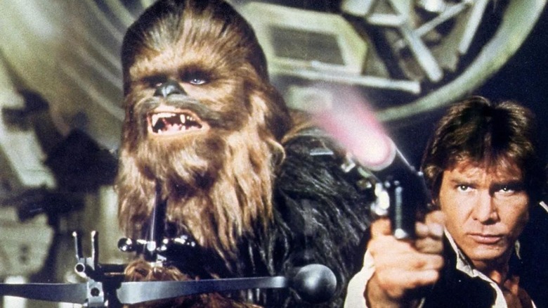 Chewbacca and Han Solo in Star Wars