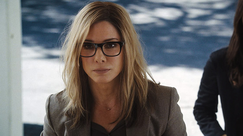 Sandra Bullock wearing glasses