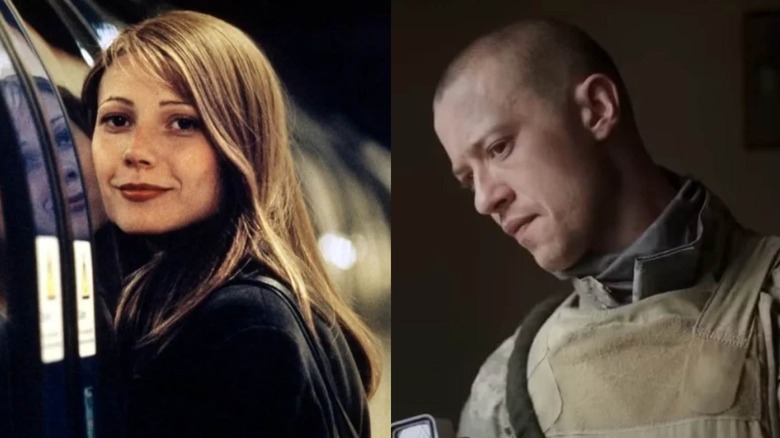 Gwyneth Paltrow in sliding doors and Joseph Quinn in Warfare