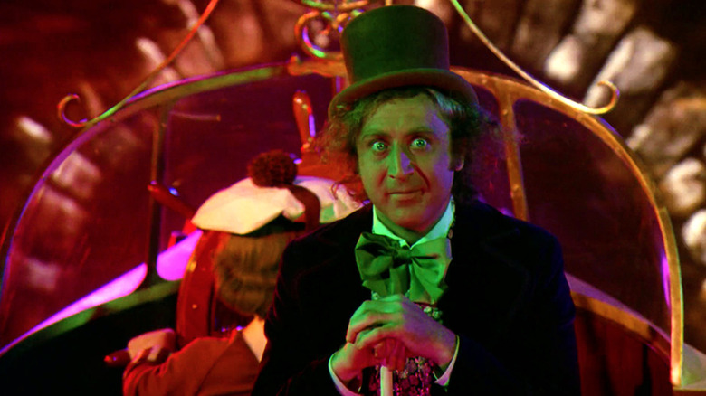 Still from the boat/tunnel scene in Willy Wonka and the Chocolate Factory
