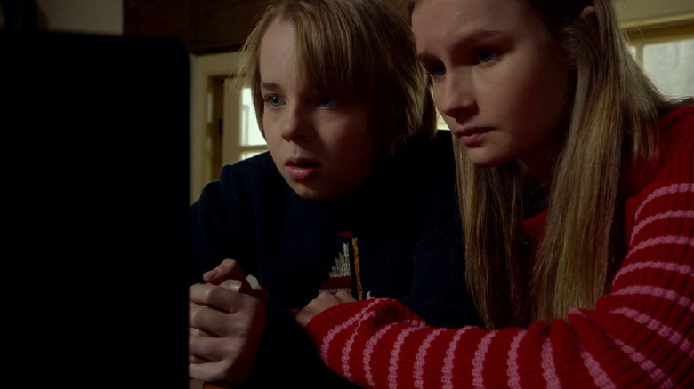 Ed Oxenbould and Olivia DeJonge in The Visit
