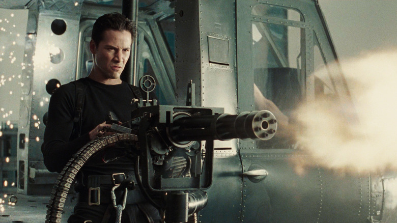 Keanu Reeves Gun Neo Matrix