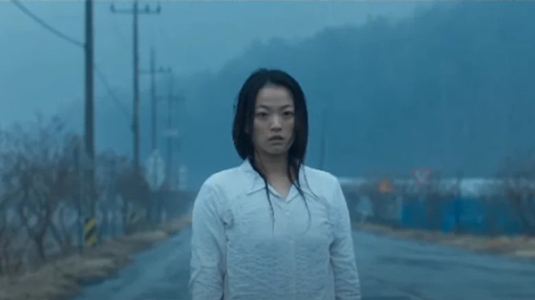Chun Woo-Hee as Moo-myung in the extended alternate ending of The Wailing