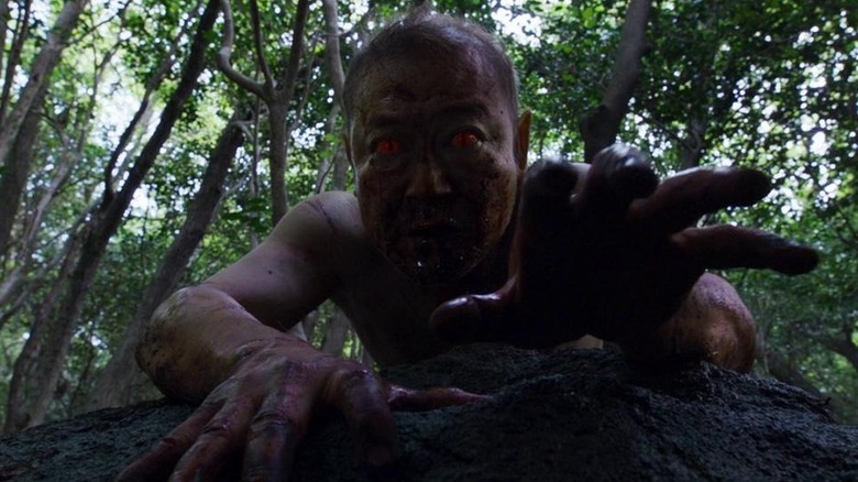Jun Kunimura as The Stranger in demon form in The Wailing