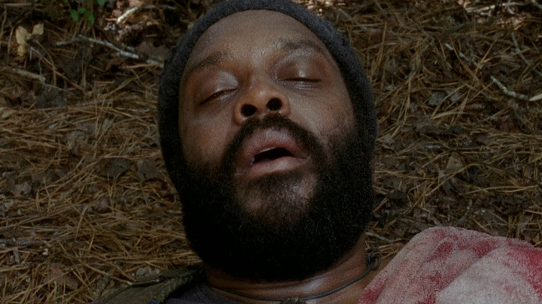 Tyreese dying on The Walking Dead