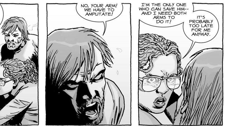Denise choosing to save Heath instead of herself in the Walking Dead comics