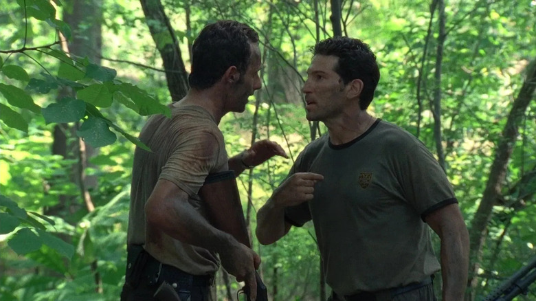 The Walking Dead, Rick Grimes and Shane Walsh arguing